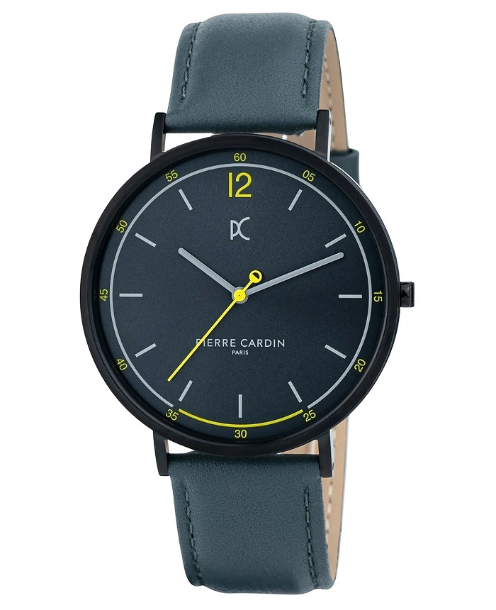 Pierre Cardin Bonne Light Roloi Batarias me Ggri Dermatino Louraki CBN.3010