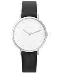 Pierre Cardin Belleville Tribute Roloi Batarias me Mavro Dermatino Louraki CBV.1001