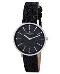 Pierre Cardin Belleville Glam Roloi Batarias me Mavro Dermatino Louraki CBV.1117