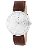 Pierre Cardin Belleville Essential Roloi Batarias me Kafe Dermatino Louraki CBV.1150