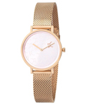 Pierre Cardin Belleville Monogram Roloi Batarias me Roz Xruso Metalliko Brasele CBV.1519