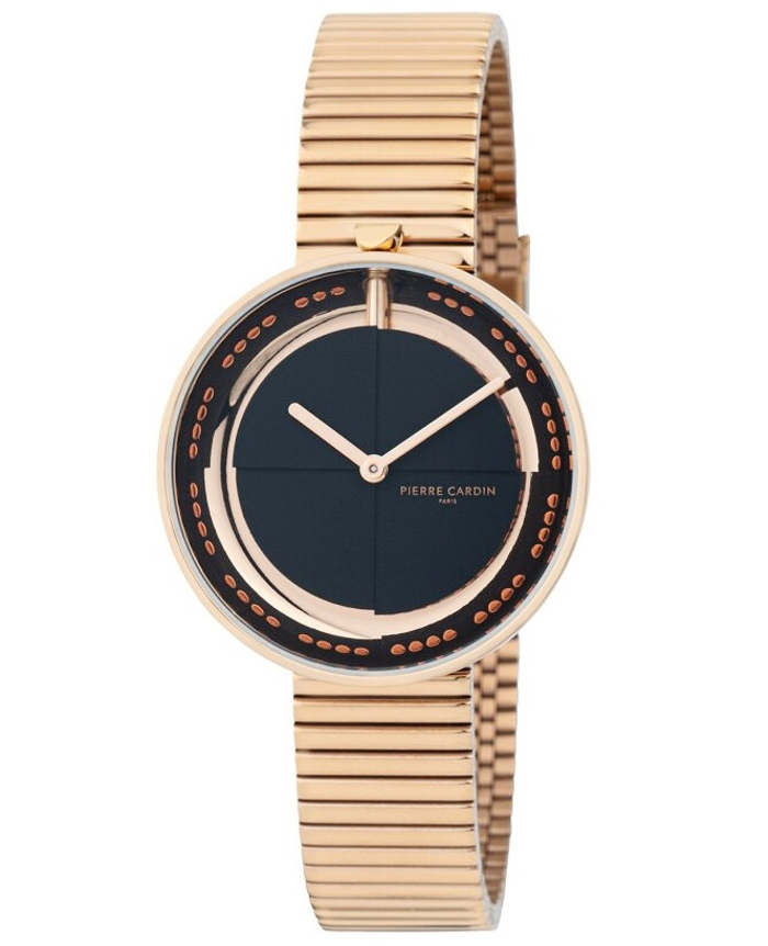 Pierre Cardin Marais Mirror Roloi Batarias me Roz Xruso Metalliko Brasele CMA.0010