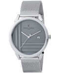 Pierre Cardin Pigalle Geometric Roloi Batarias me Asimi Metalliko Brasele CPI.2048