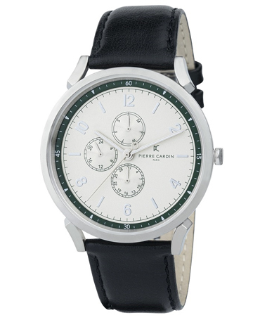 Pierre Cardin Pigalle Nine Ρολόι Μπαταρίας με Μαύρο Δερμάτινο Λουράκι CPI.2062