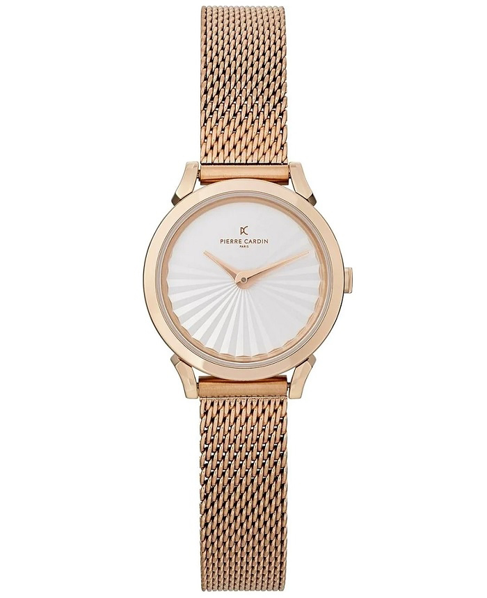 Pierre Cardin Pigalle PlissGe Roloi Batarias me Roz Xruso Metalliko Brasele CPI.2502