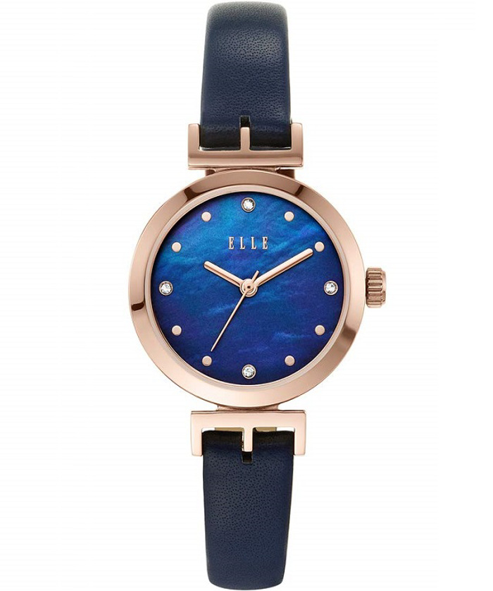 Elle Odeon Roloi Batarias me Ble Dermatino Louraki ELL21005