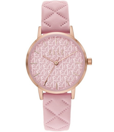 Elle Montorgueil Ρολόι Μπαταρίας με Ροζ Δερμάτινο Λουράκι ELL21049