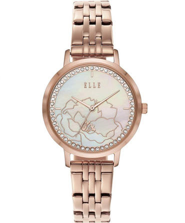 Elle Chatelet Ρολόι Μπαταρίας με Ροζ Χρυσό Μεταλλικό Μπρασελέ ELL25027