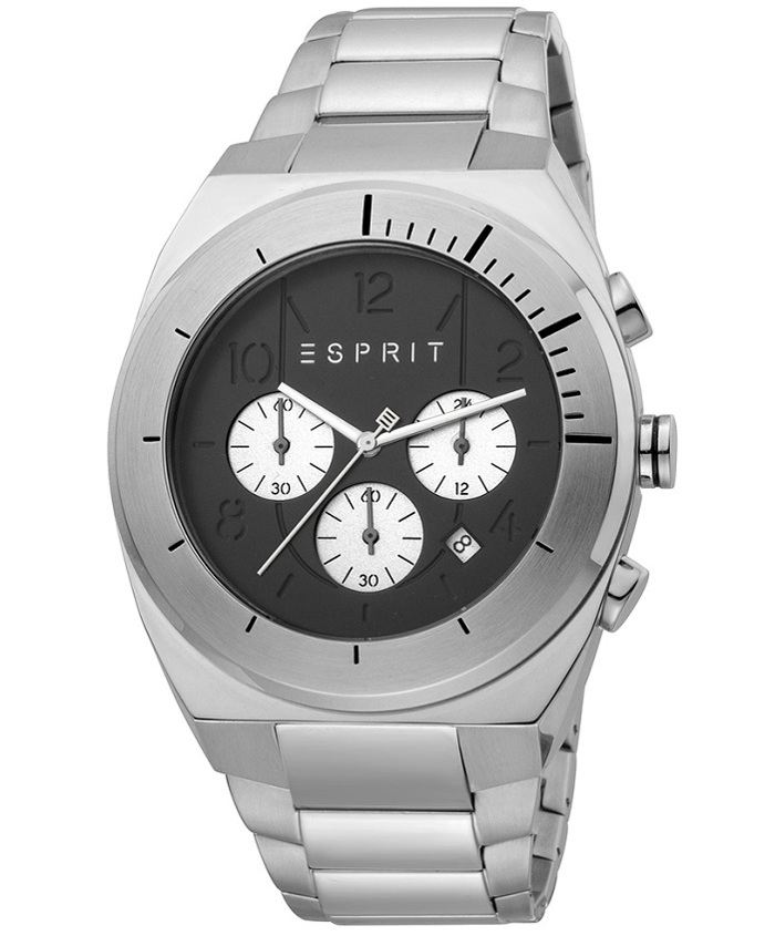 Esprit Strike Roloi Xronogafos Batarias me Asimi Metalliko Brasele ES1G157M0065