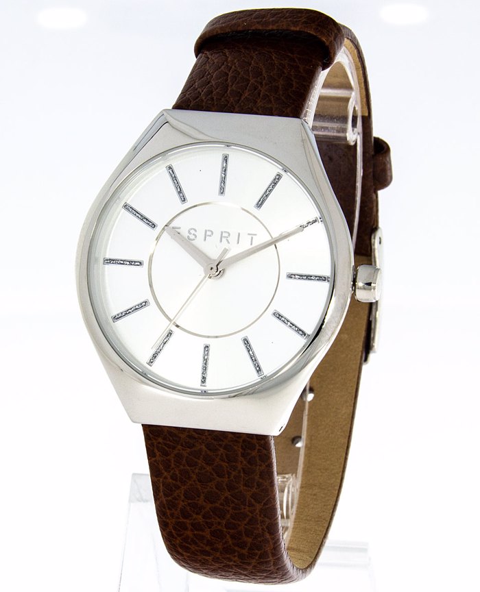 Esprit Maple Roloi Batarias me Kafe Dermatino Louraki ES1L004L0035