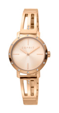 Esprit Lorella Roloi Batarias me Roz Xruso Metalliko Brasele ES1L182M0065