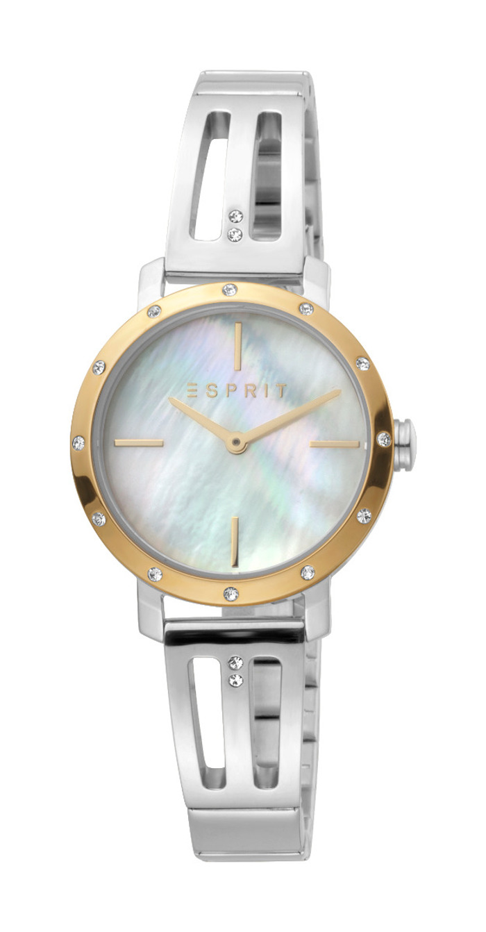Esprit Lorella Roloi Batarias me Asimi Metalliko Brasele ES1L182M1025