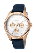 Esprit Jersey Roloi Batarias me Ble Dermatino Louraki ES1L202L0045