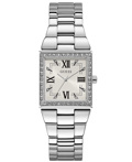 Guess Chateau Roloi Batarias me Asimi Metalliko Brasele GW0026L1