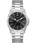 Guess Golby Roloi Batarias me Asimi Metalliko Brasele GW0207G1