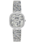 Guess Tapestry Roloi Batarias me Asimi Metalliko Brasele GW0304L1