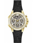 Guess Bombshell Roloi Batarias me Mavro Kaoutsouk Louraki GW0313L2