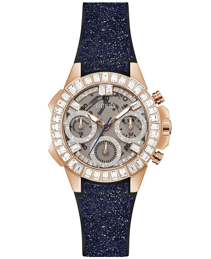 Guess Bombshell Roloi Batarias me Ble Kaoutsouk Louraki GW0313L3