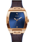 Guess Phoenix Roloi Batarias me Kafe Dermatino Louraki GW0386G2