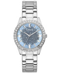 Guess Glitter Burst Roloi Batarias me Asimi Metalliko Brasele GW0405L1