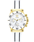 Guess Co-Pilot Roloi Batarias me Lefko Kaoutsouk Louraki GW0406L1