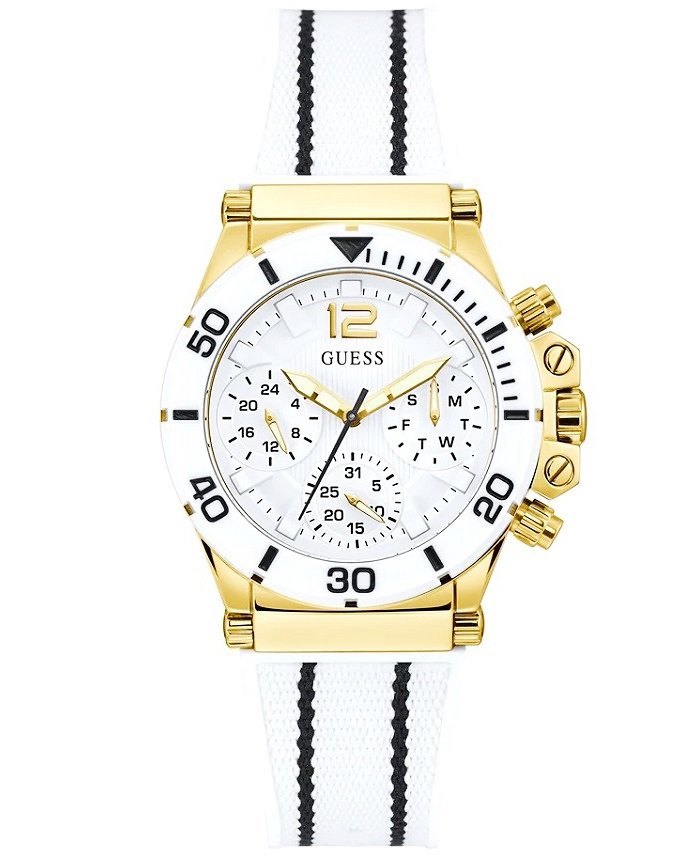 Guess Co-Pilot Roloi Batarias me Lefko Kaoutsouk Louraki GW0406L1
