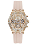 Guess Heiress Roloi Batarias me Roz Kaoutsouk Louraki GW0407L3