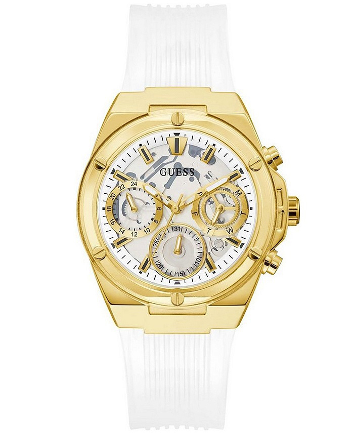 Guess Athena Roloi Batarias me Lefko Kaoutsouk Louraki GW0409L2