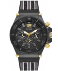 Guess Pilot Roloi Batarias me Mavro Kaoutsouk Louraki GW0415G3