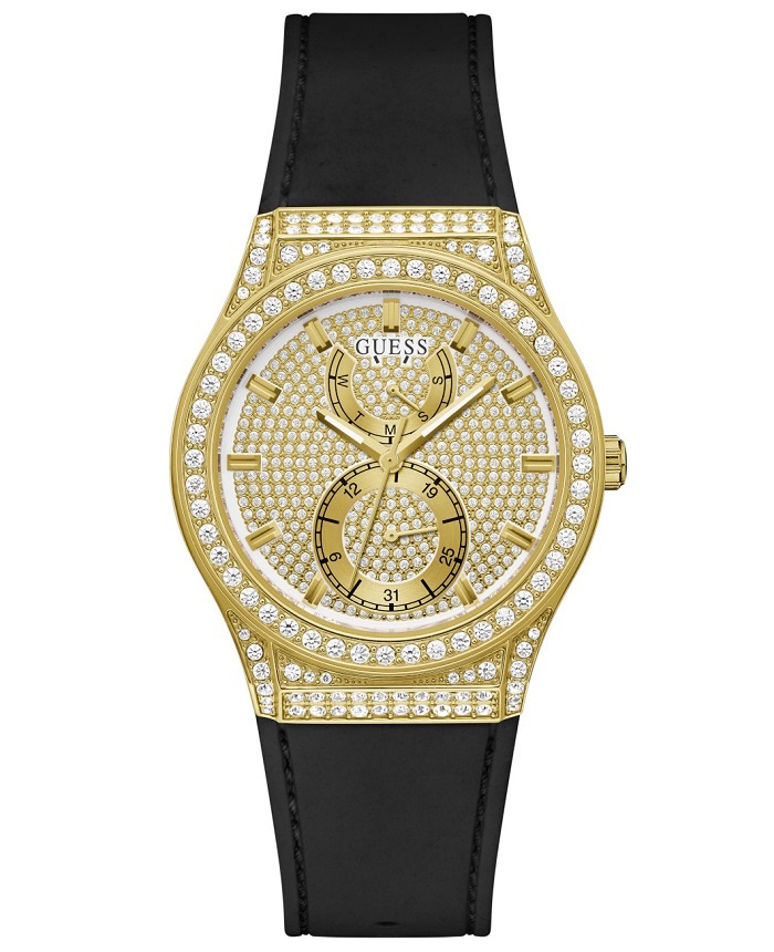 Guess Princess Roloi Batarias me Mavro Kaoutsouk Louraki GW0439L2