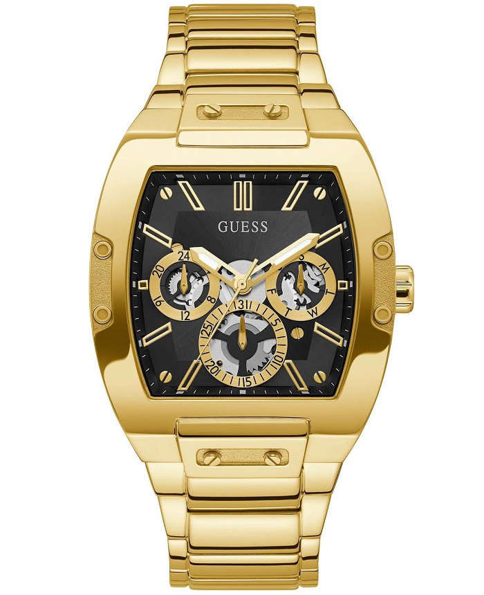 Guess Phoenix Roloi Batarias me Xruso Metalliko Brasele GW0456G1