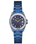 Guess Opaline Roloi Batarias me Ble Metalliko Brasele GW0475L2