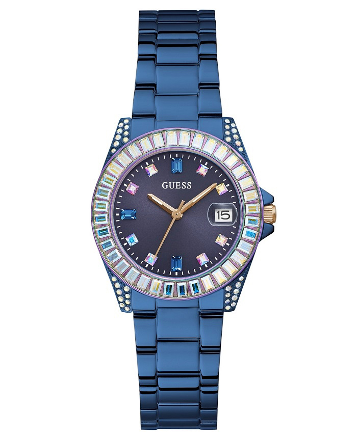 Guess Opaline Roloi Batarias me Ble Metalliko Brasele GW0475L2