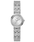 Guess Treasure Roloi Batarias me Asimi Metalliko Brasele GW0476L1