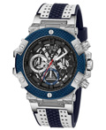Guess Carbon Roloi Batarias me Poluxromo Kaoutsouk Louraki GW0486G1