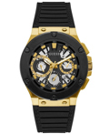 Guess Circuit Roloi Batarias me Mavro Kaoutsouk Louraki GW0487G5