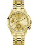 Guess Spec Roloi Batarias me Xruso Metalliko Brasele GW0490G2
