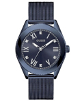 Guess Noble Diamond Roloi Batarias me Ble Metalliko Brasele GW0495G3