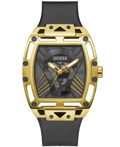 Guess Legend Roloi Batarias me Mavro Kaoutsouk Louraki GW0500G1