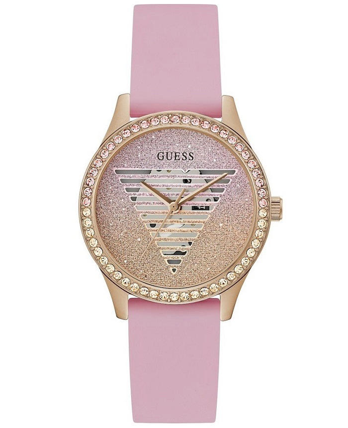 Guess Lady Idol Roloi Batarias me Roz Kaoutsouk Louraki GW0530L4