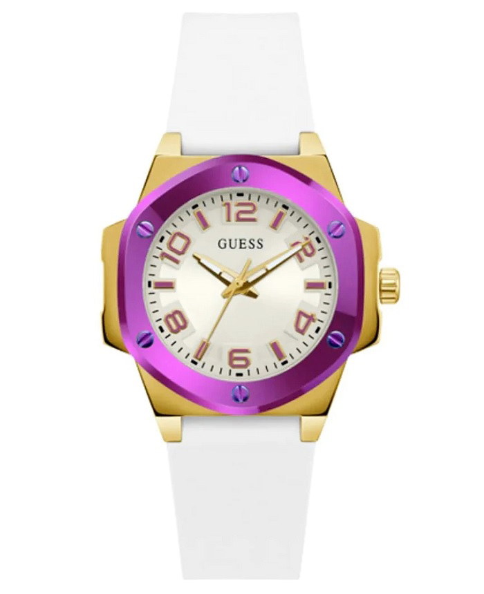 Guess G Hype Roloi Batarias me Lefko Kaoutsouk Louraki GW0556L2