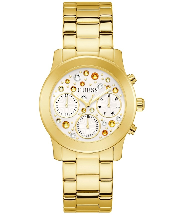 Guess Fantasia Roloi Batarias me Xruso Metalliko Brasele GW0559L2