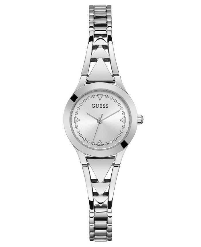 Guess Tessa Roloi Batarias me Asimi Metalliko Brasele GW0609L1