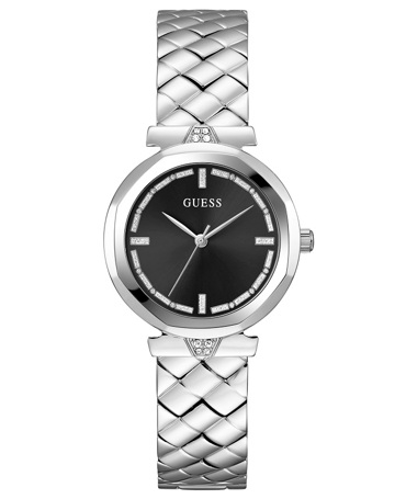 Guess Rumour Ρολόι Μπαταρίας με Ασημί Μεταλλικό Μπρασελέ GW0613L1