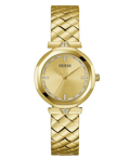 Guess Rumour Roloi Batarias me Xruso Metalliko Brasele GW0613L2