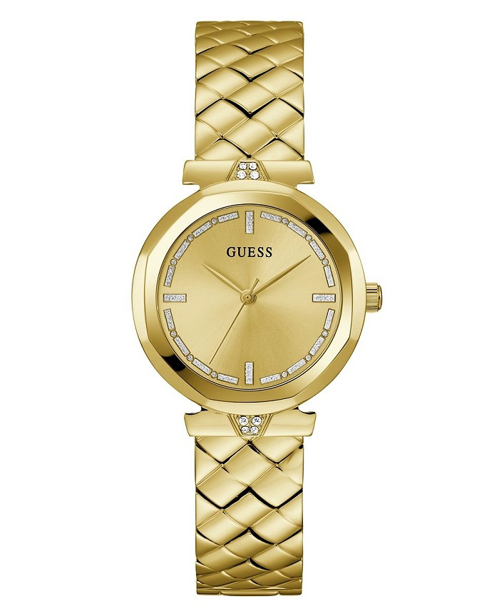 Guess Rumour Roloi Batarias me Xruso Metalliko Brasele GW0613L2