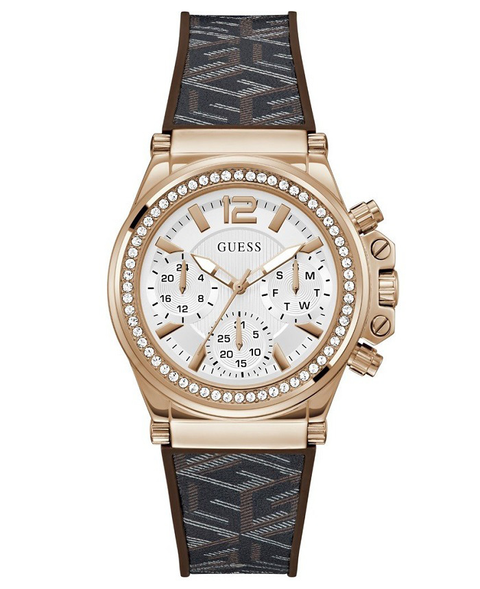 Guess Charisma Roloi Batarias me Poluxromo Kaoutsouk Louraki GW0621L5