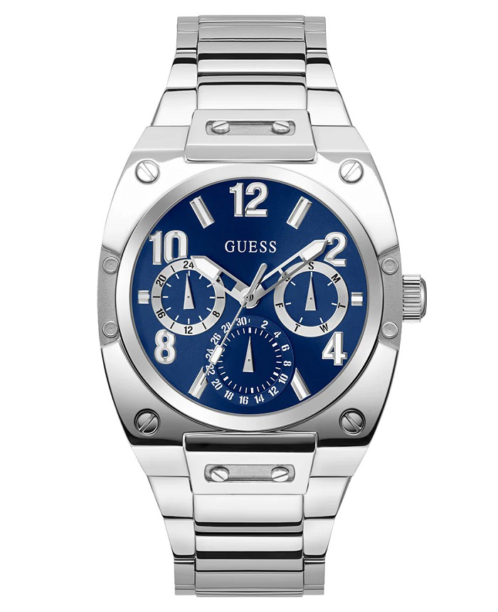 Guess Prodigy Roloi Batarias me Asimi Metalliko Brasele GW0624G1