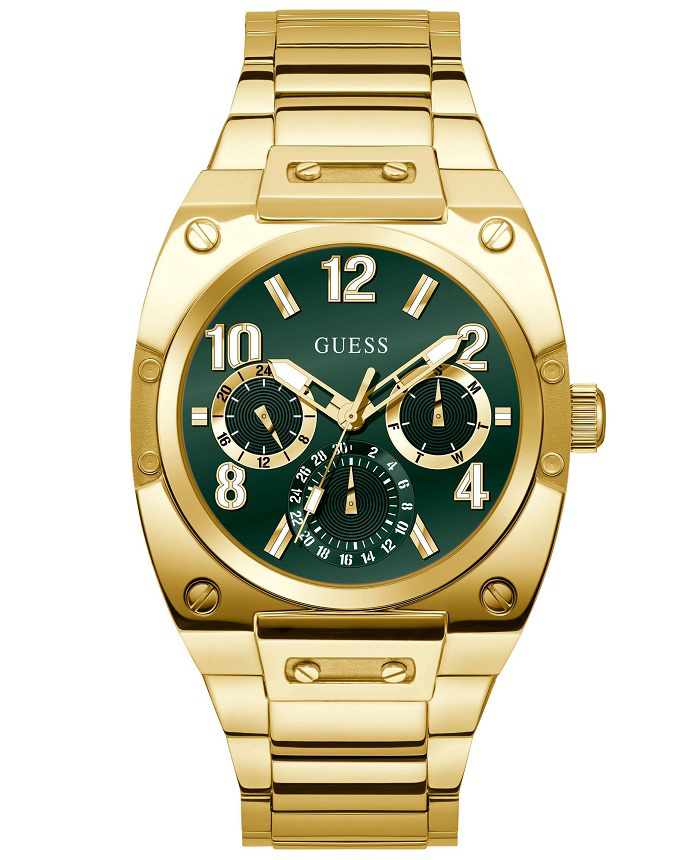 Guess Prodigy Roloi Batarias me Xruso Metalliko Brasele GW0624G2
