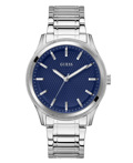 Guess Dex Roloi Batarias me Asimi Metalliko Brasele GW0626G1
